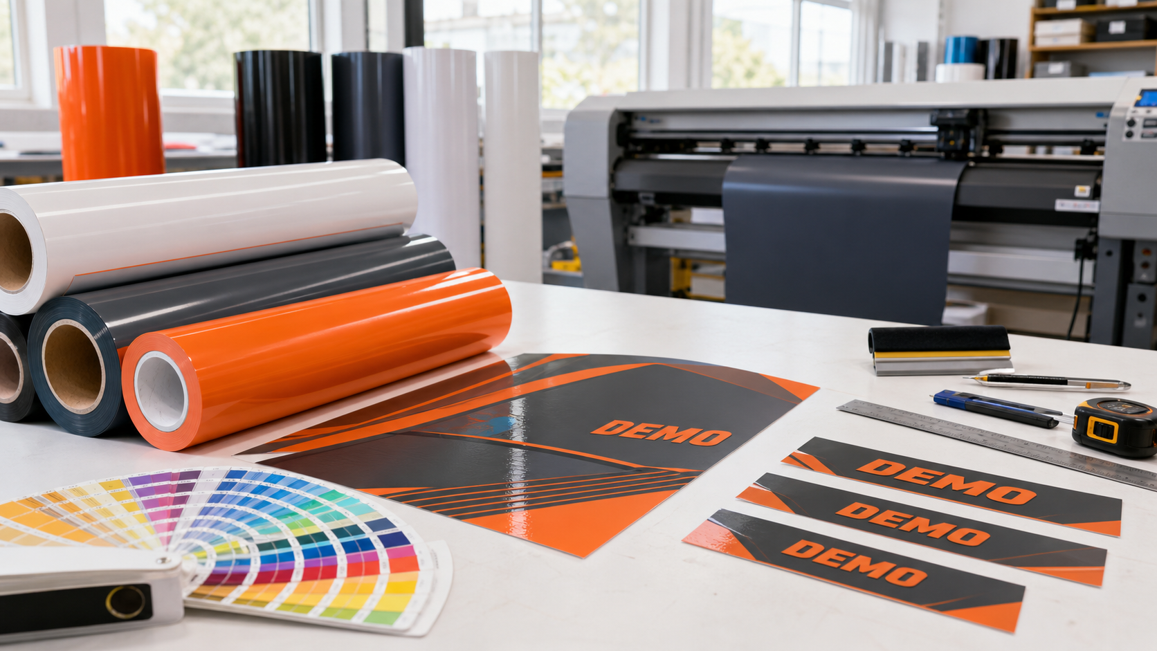 Material och färdiga dekorer i produktion