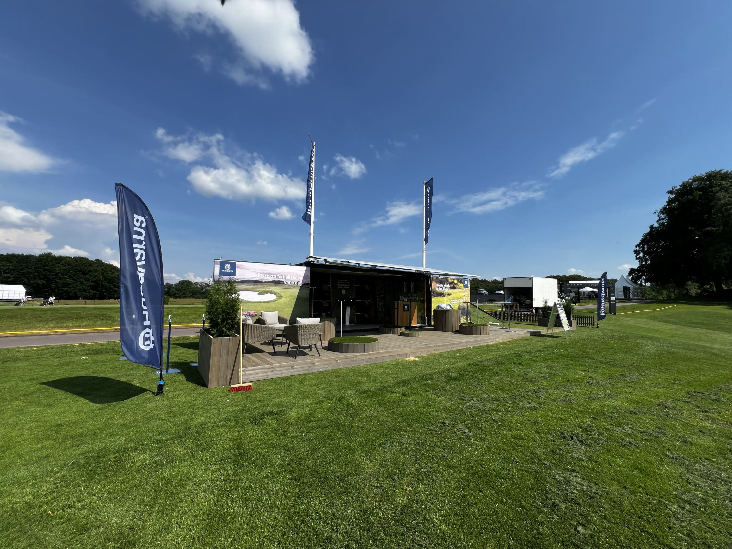 Husqvarna utställningsmiljö på event